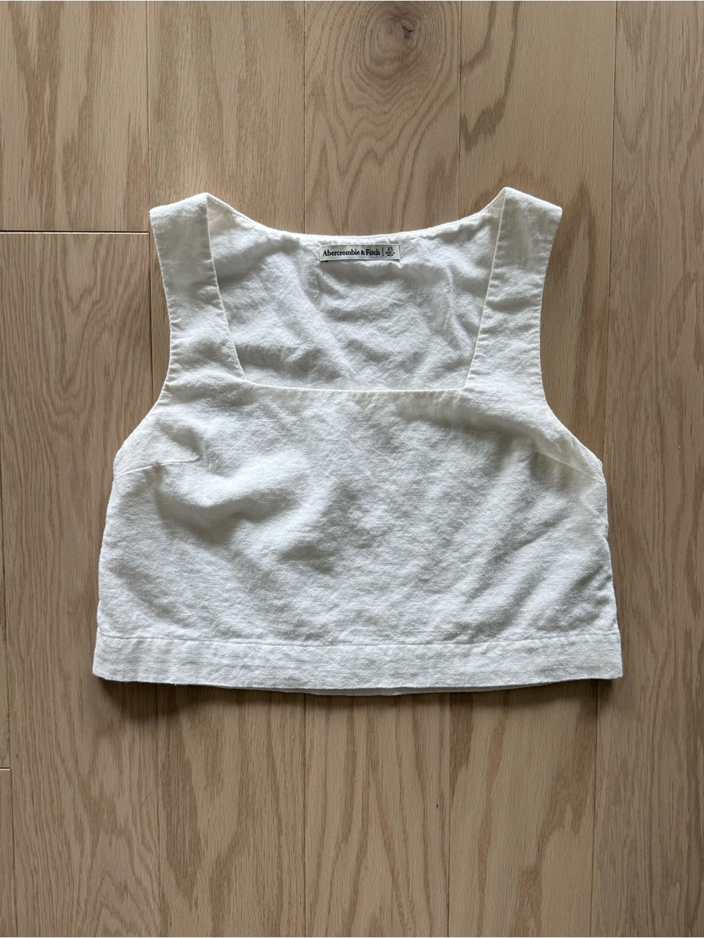 Abercrombie & Fitch Square Neck Linen Top
